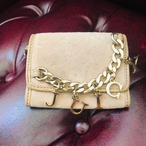 Velour Small Chain Wallet